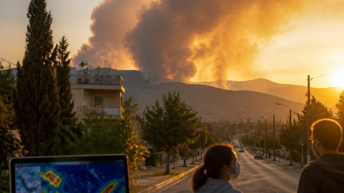 Καπνός από τη φωτιά της Χαλκιδικής έφτασε στη Λάρισα — δορυφορικές εικόνες καταγράφουν διάχυση 100 χλμ.