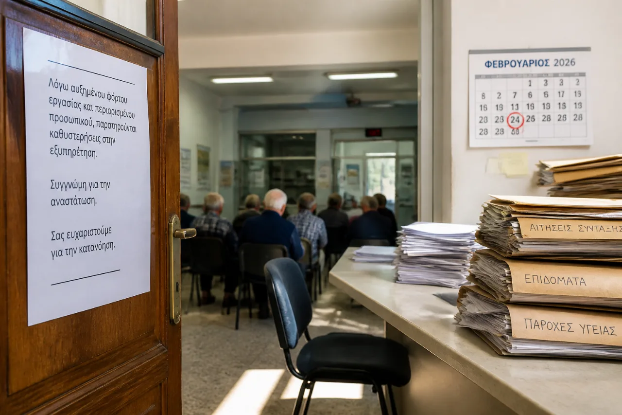 Καταγγελίες για υποστελέχωση στον ΕΦΚΑ Κέρκυρας: μήνες καθυστέρησης σε συντάξεις