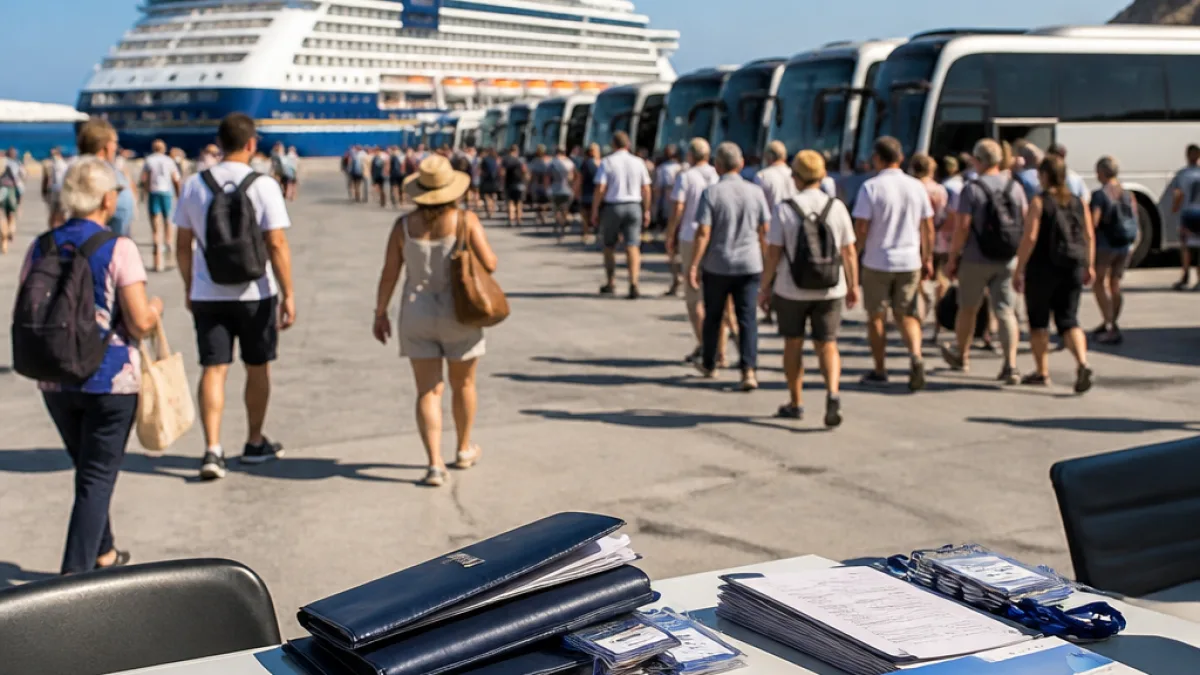 Καταγγελίες στην Σαντορίνη: διπλωματούχοι ξεναγοί αποκλεισμένοι παρά τα 5.000 επιβάτες