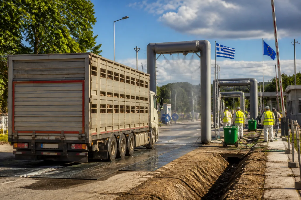Κατεπείγουσα ενίσχυση βιοασφάλειας στον Έβρο με αψίδες και τάφρους σε πύλες εισόδου