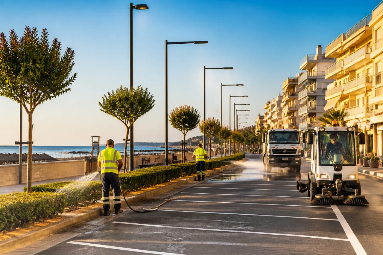 Κατερίνη: Αναβαθμίζεται το παραλιακό μέτωπο με επεμβάσεις σε στάθμευση, φωτισμό και σήμανση