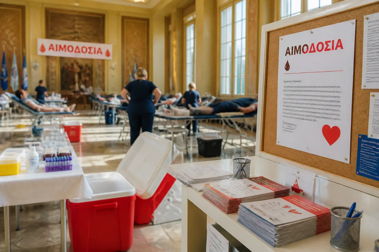 Κατερίνη: Δωρεά αίματος και δράσεις υγείας ενόψει θερινού κύματος αναγκών