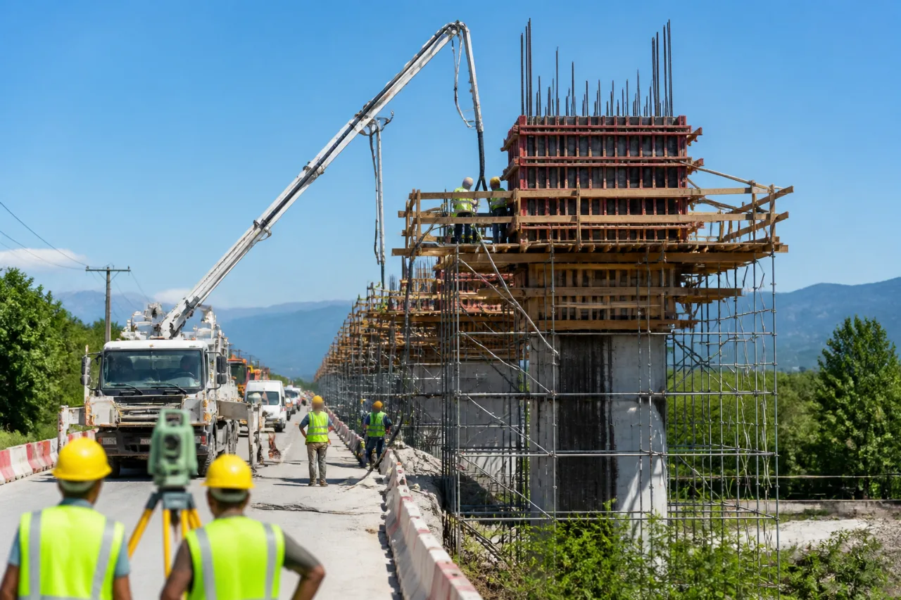Κατερίνη: Σε εξέλιξη εργασίες ενίσχυσης στη γέφυρα του Πέλεκα στην Ανδρομάχη
