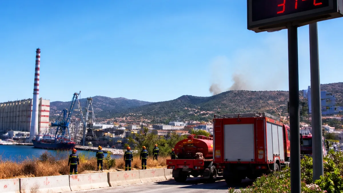 Καύσωνας και πολύ υψηλός κίνδυνος πυρκαγιάς στη Δυτική Αττική — προειδοποιήσεις για 17 Ιουλίου