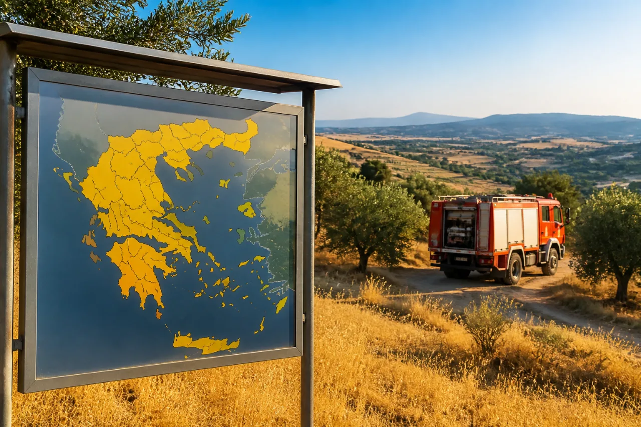 Κιλκίς: σε «κίτρινο» συναγερμό για πυρκαγιές την Τετάρτη 8/7