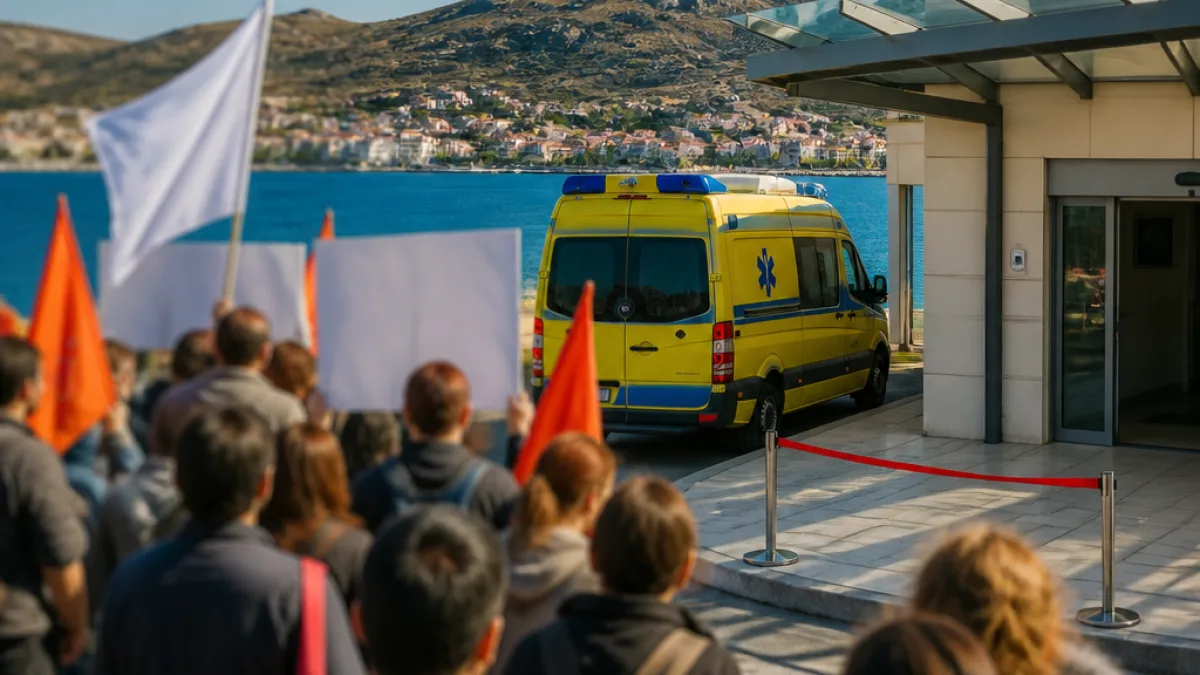 Κινητοποίηση στο Νοσοκομείο Λήμνου: Φιέστες δεν κρύβουν ελλείψεις στην υγεία