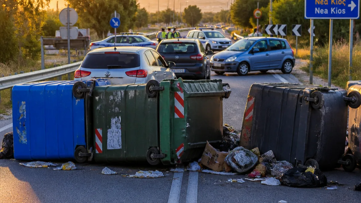 Κλείσιμο δρόμου Άργους–Νέας Κίου από ομάδα Ρομά σε ένδειξη διαμαρτυρίας