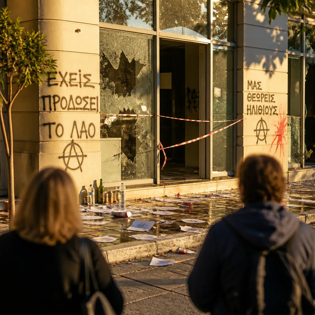 Απειλητικά συνθήματα και «γκαζάκια»: ανησυχία για την πολιτική βία μετά τη δολοφονία στη Θεσσαλονίκη