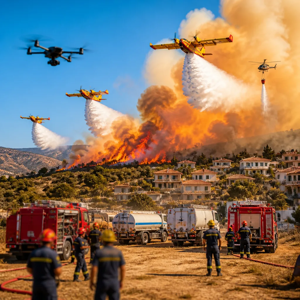Εκτακτη κινητοποίηση στην Ξάνθη για φωτιά σε χαμηλή βλάστηση με ισχυρά μέσα πυρόσβεσης