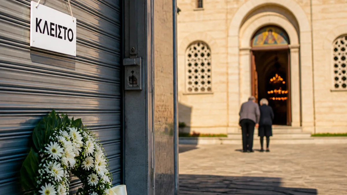 Κοζάνη: Σε πένθος η τοπική κοινότητα — η κηδεία του Γιώργου Γεράκη στον Άγιο Κωνσταντίνο