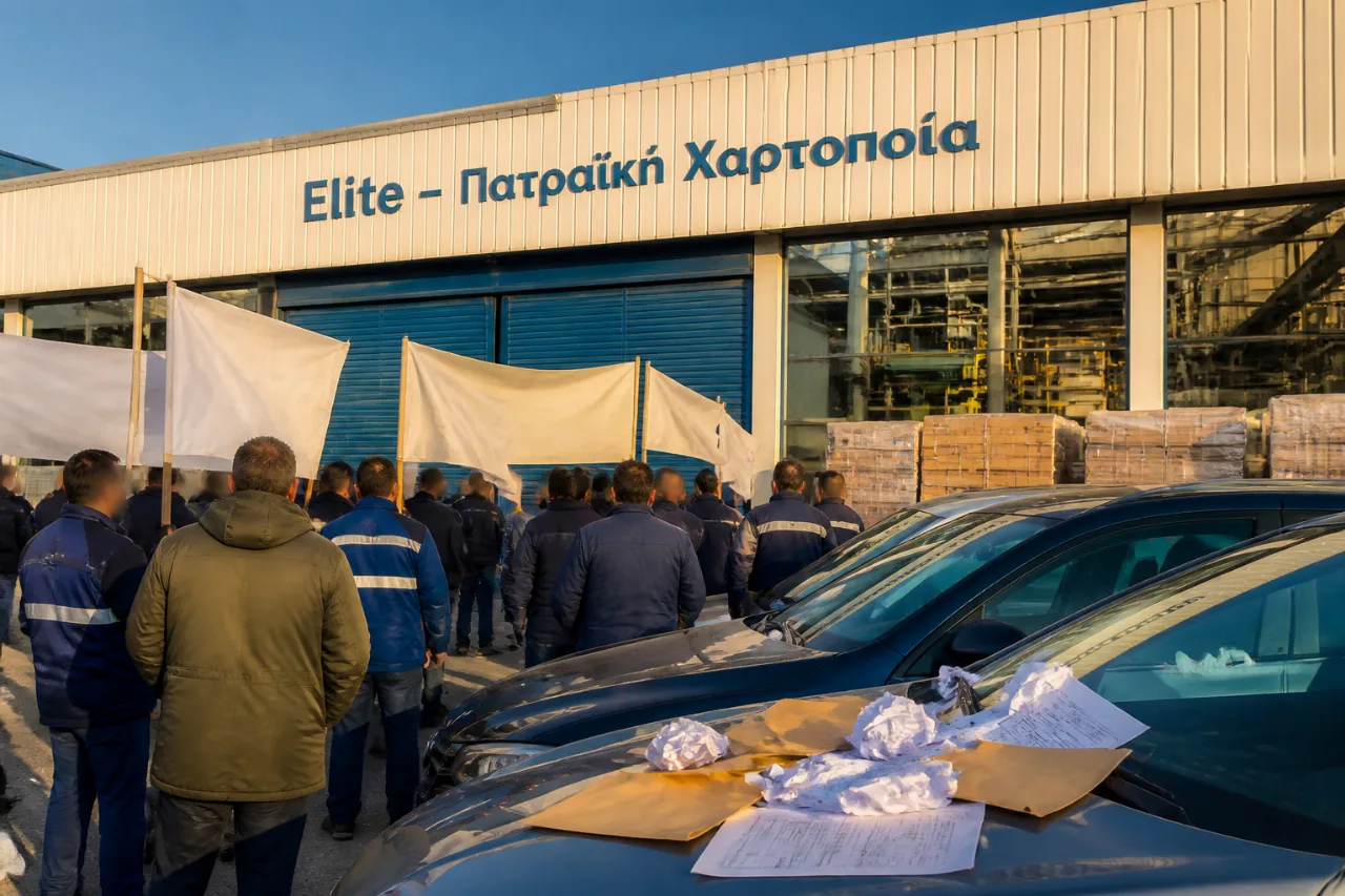 Κρίση στην «Elite – Πατραϊκή Χαρτοποιία»: περίπου 50 οικογένειες σε οικονομικό αδιέξοδο