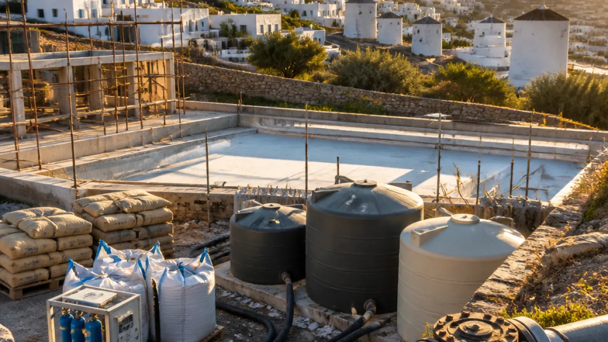 Κύθνος: Δήμος ζητά απαγόρευση πισίνων που επιβαρύνουν το δημόσιο δίκτυο ύδρευσης