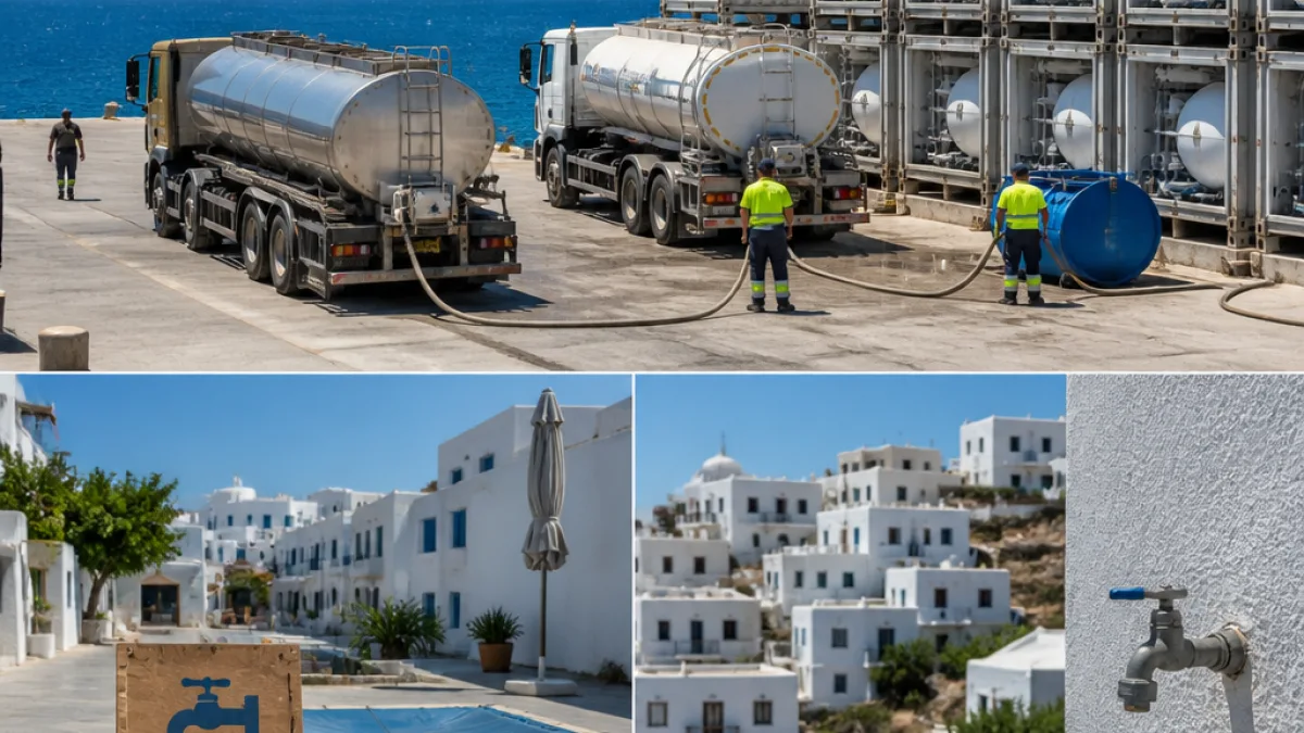 Λειψυδρία: Η Τήνος κηρυγμένη σε έκτακτη ανάγκη — τι σημαίνει για κατοίκους και επιχειρήσεις