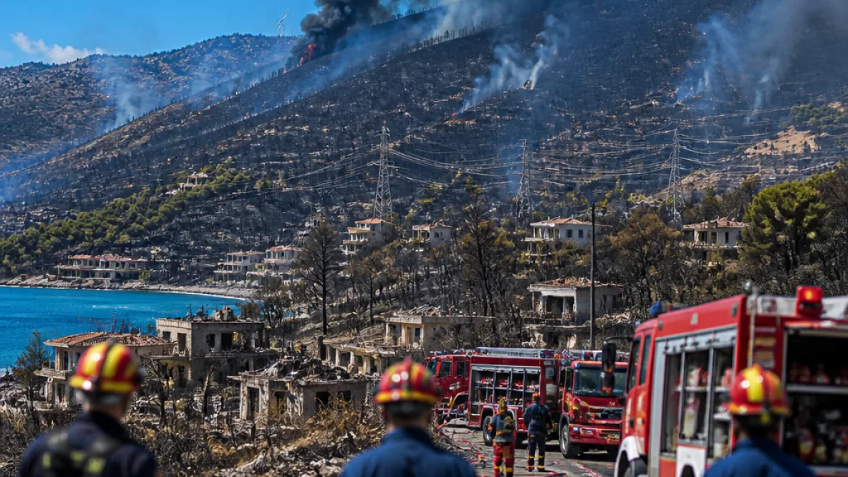 Μαίνονται οι φωτιές σε Αττική, Βοιωτία και Φθιώτιδα — δύο συλλήψεις για τη μεγάλη πυρκαγιά