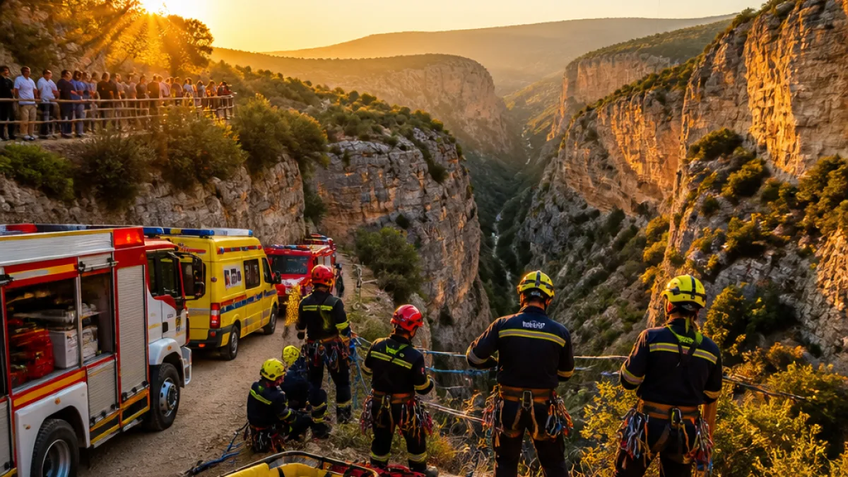 Μεγάλη επιχείρηση στην Ηλεία για τον απεγκλωβισμό τεσσάρων πεζοπόρων σε φαράγγι