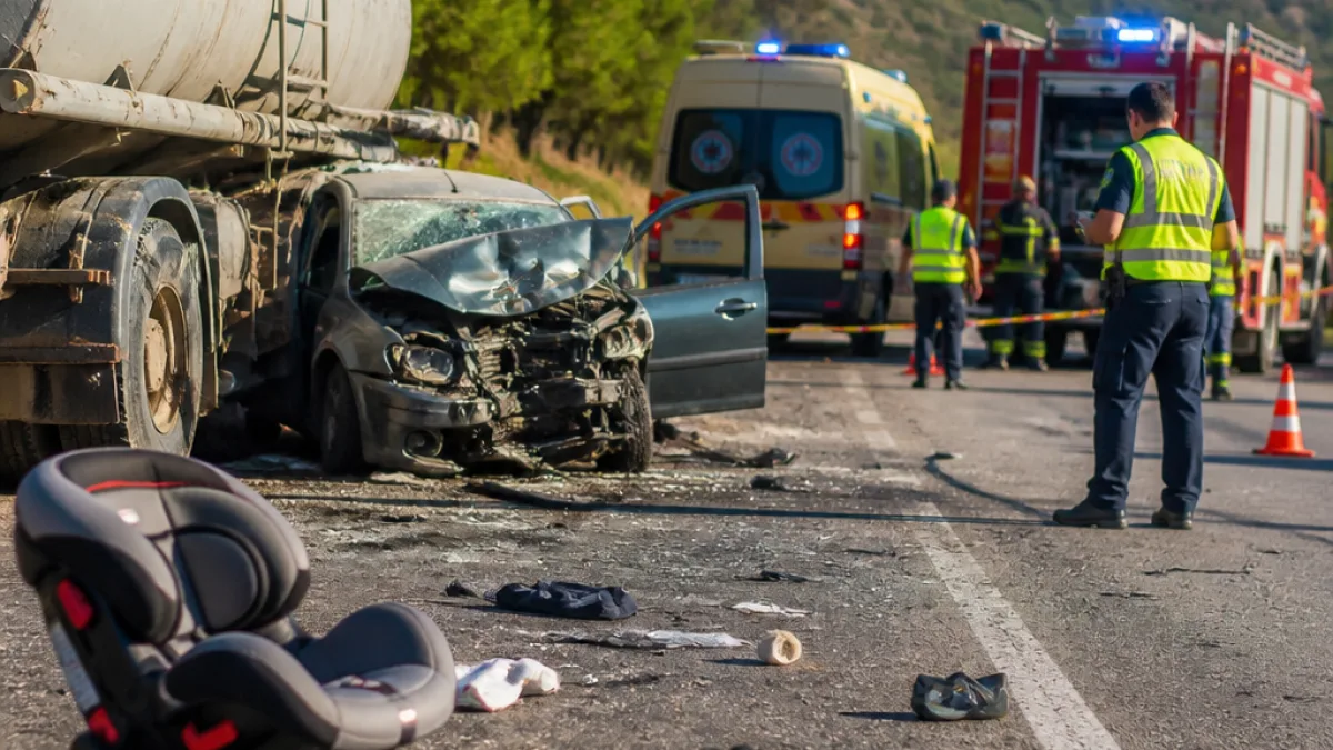 Μερική εξαφάνιση οικογένειας Μολδαβών σε θανατηφόρο τροχαίο στην επαρχιακή οδό Νέων Μουδανιών–Νικήτης