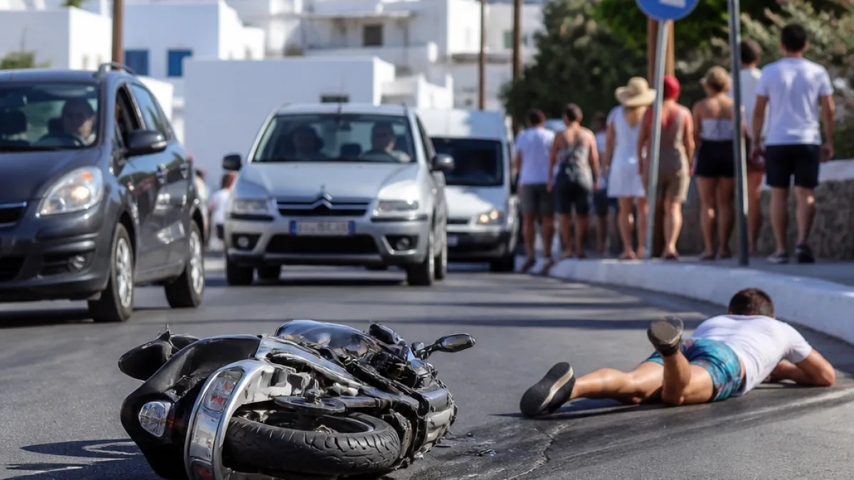 Μύκονος: Αναβάτης χωρίς κράνος επιχειρεί σούζα σε δημόσιο δρόμο και τραυματίζεται