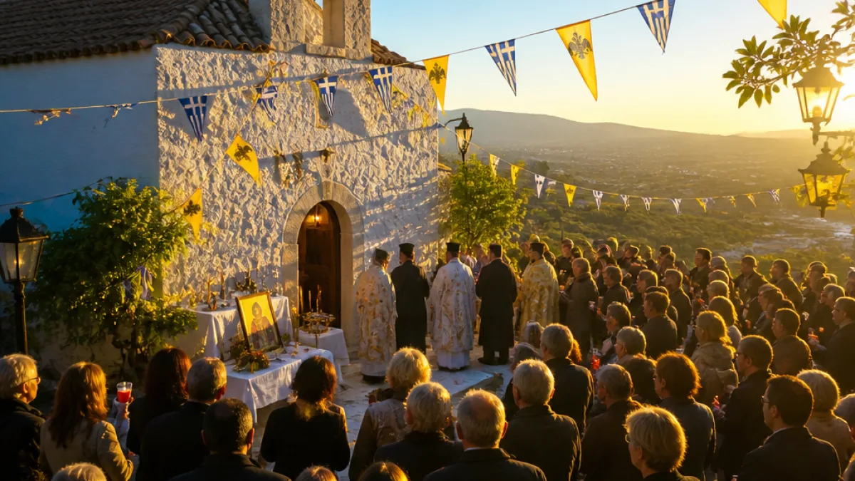 Ναύπλιο: Μεγάλη προσέλευση στον εσπερινό της Αγίας Ευφημίας στη Νέα Τίρυνθα