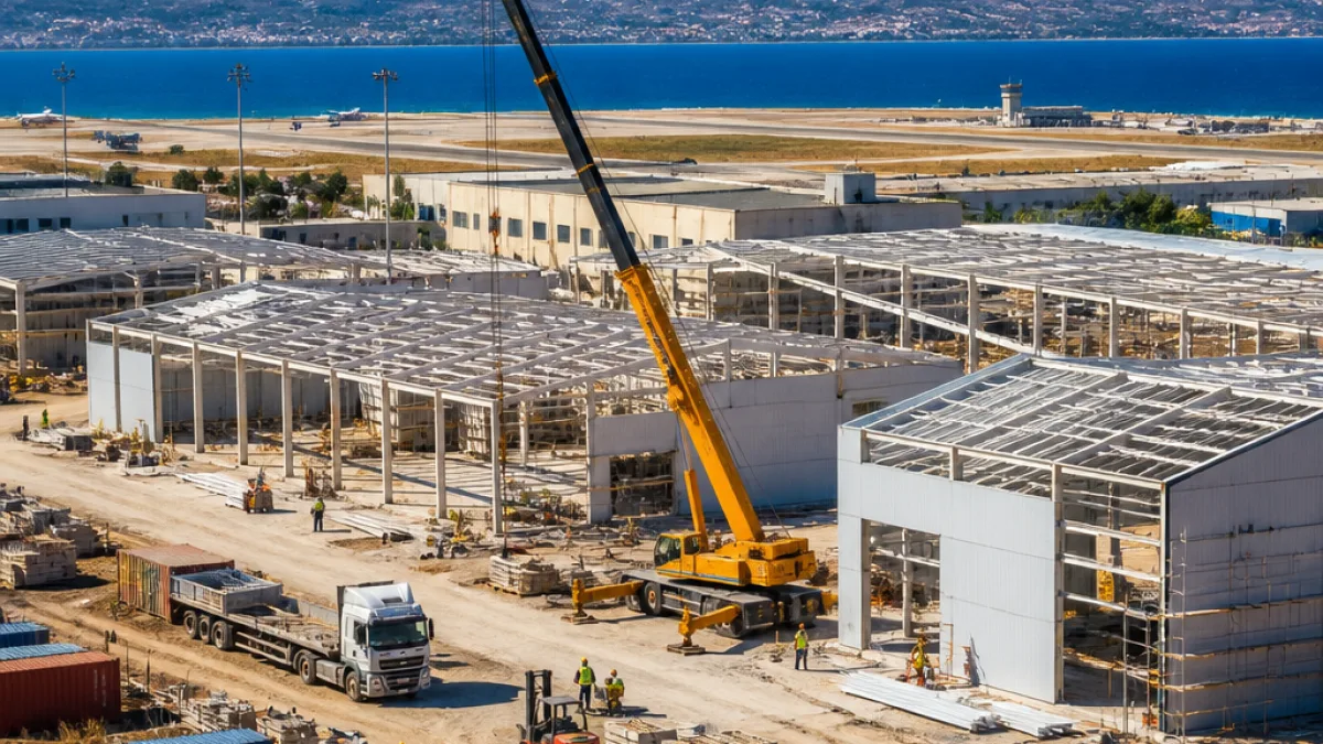 Ο όμιλος Βάβουλα ενισχύει υποδομές και εργοστάσια στα Χανιά με νέα μεταλλικά έργα