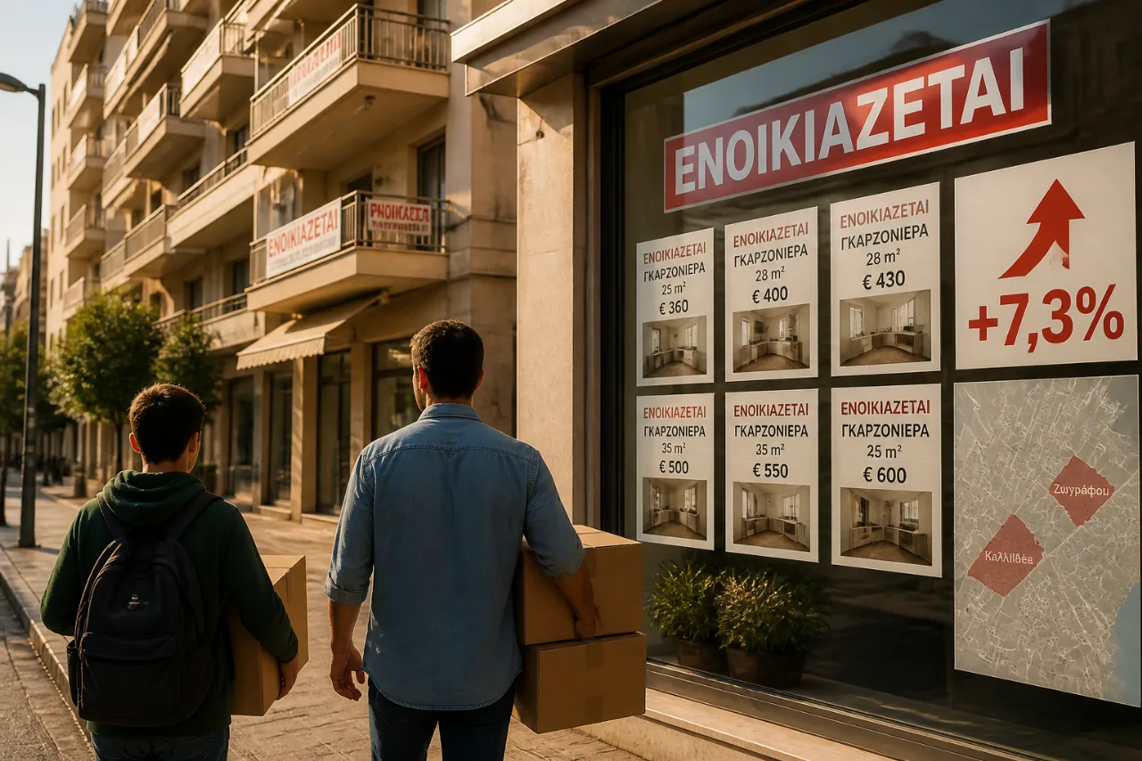 Φοιτητικά ενοίκια 2026 στην Αθήνα: Οι τιμές, τα αίτια και το βάρος για τα νοικοκυριά