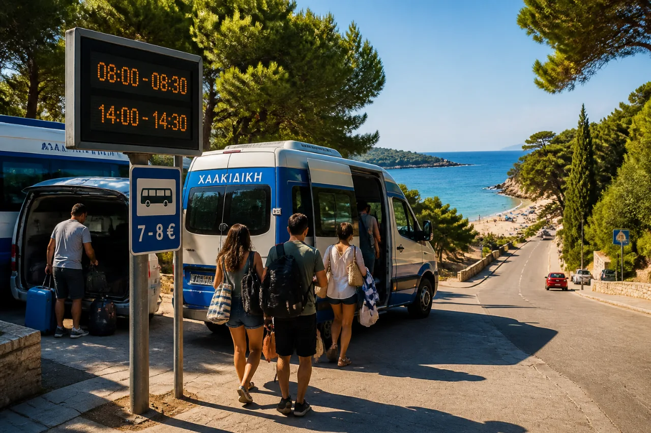 Οικονομική απόδραση στη θάλασσα: λεωφορεία 45 λεπτά προς Νέα Πλάγια και Φλογητά