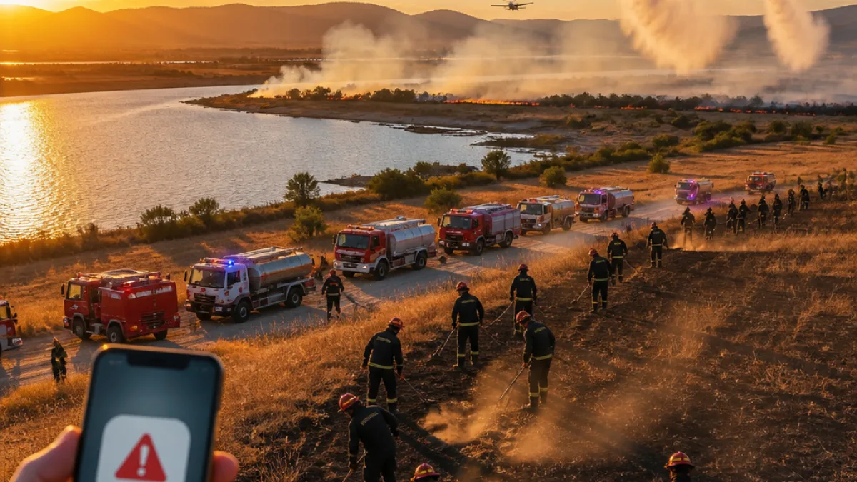 Οριοθετήθηκε η φωτιά στη Νεοχωρούδα — επιχειρήσεις με εναέρια μέσα και μήνυμα 112