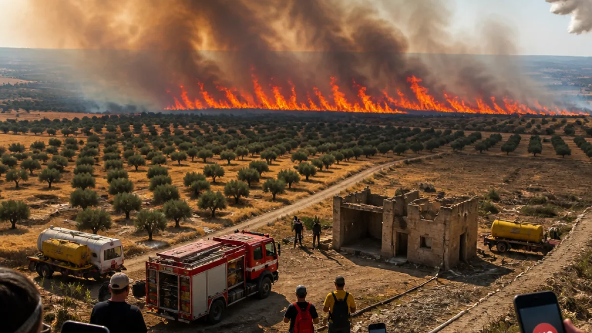 Οριοθετήθηκε η μεγάλη φωτιά στο Μελιδοχώρι — ζημιές σε γεωτρήσεις και ζωικό κεφάλαιο