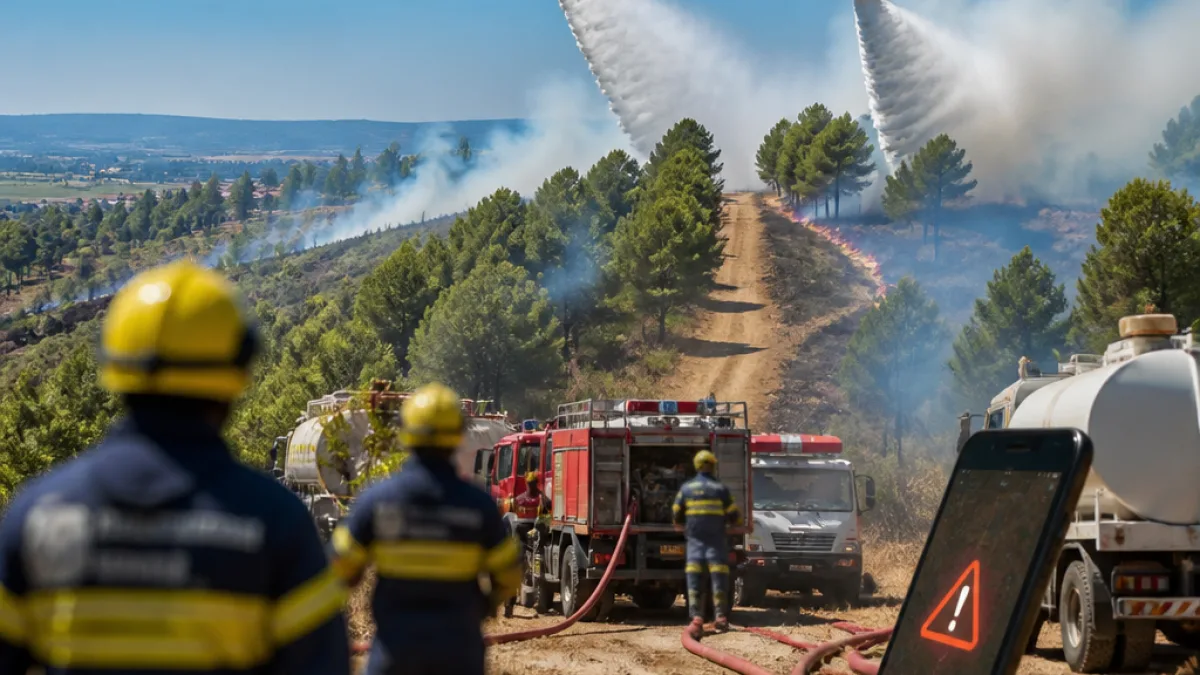 Οριοθετήθηκε η πυρκαγιά στη Σουρωτή — επέμβαση επίγειων και εναέριων δυνάμεων