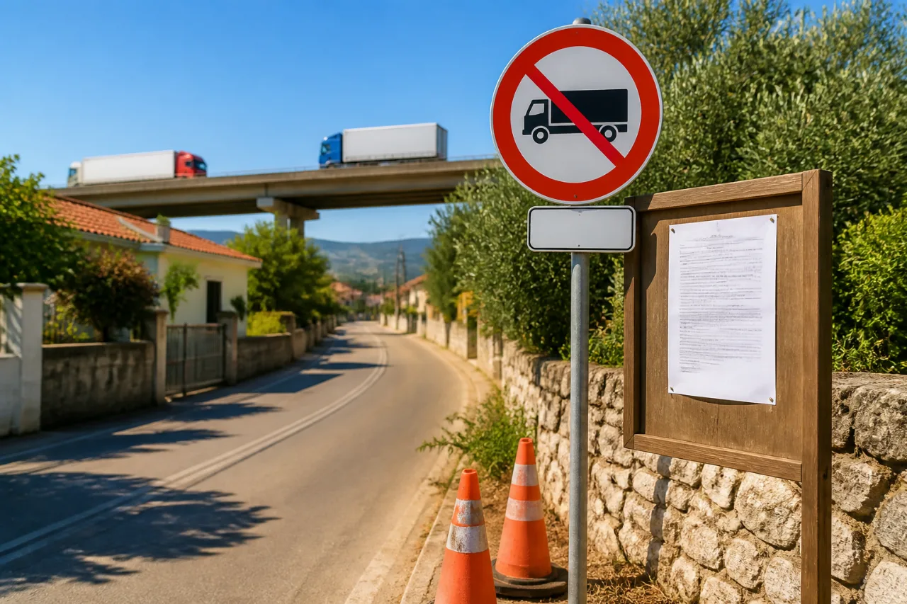 Πάτρα: Απαγορεύονται τα φορτηγά στον παράδρομο της Παλαιάς Εθνικής — τι αλλάζει για την πόλη