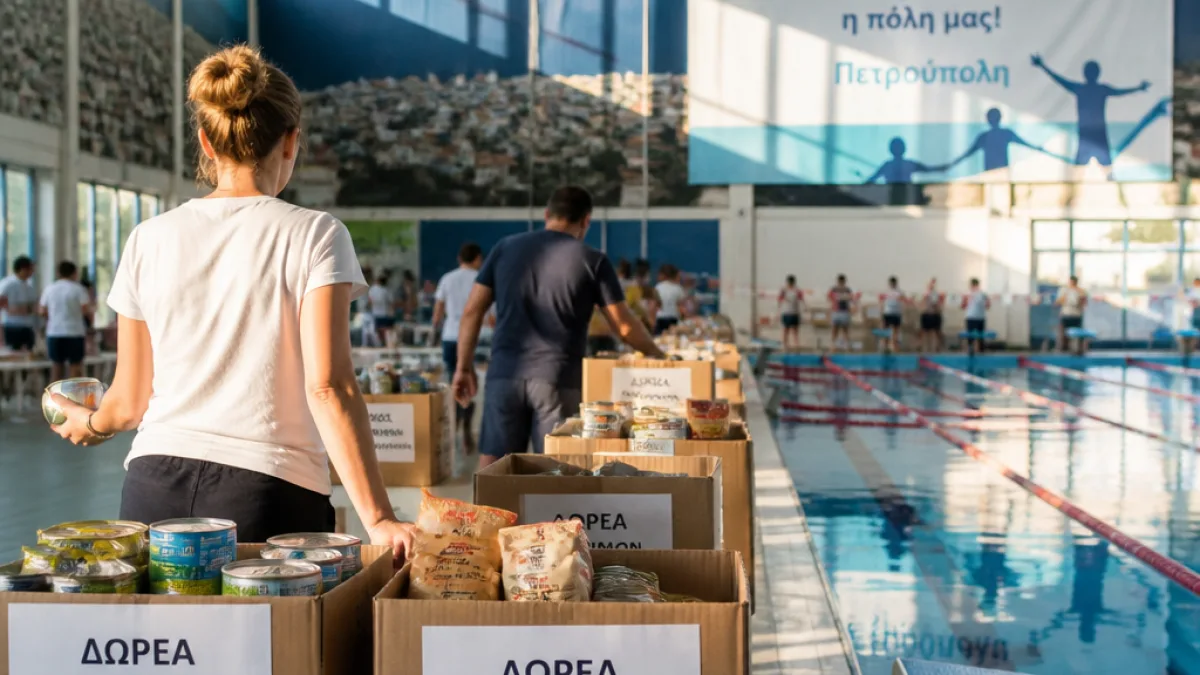 Πετρούπολη: Κολύμπι αλληλεγγύης για την ενίσχυση 130 οικογενειών