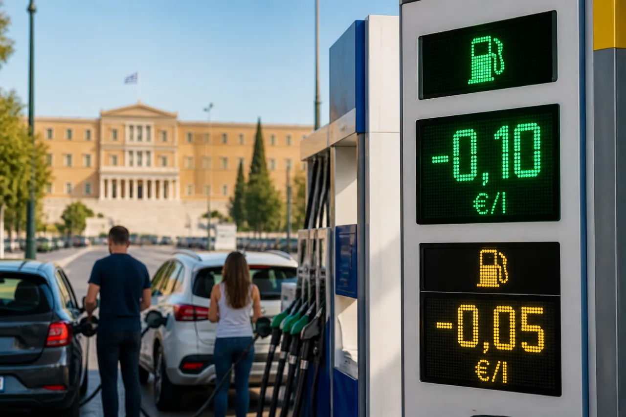 Κυβέρνηση: άμεση μείωση 10 λεπτών στη βενζίνη και 5 λεπτών στο ντίζελ έως τέλη Αυγούστου