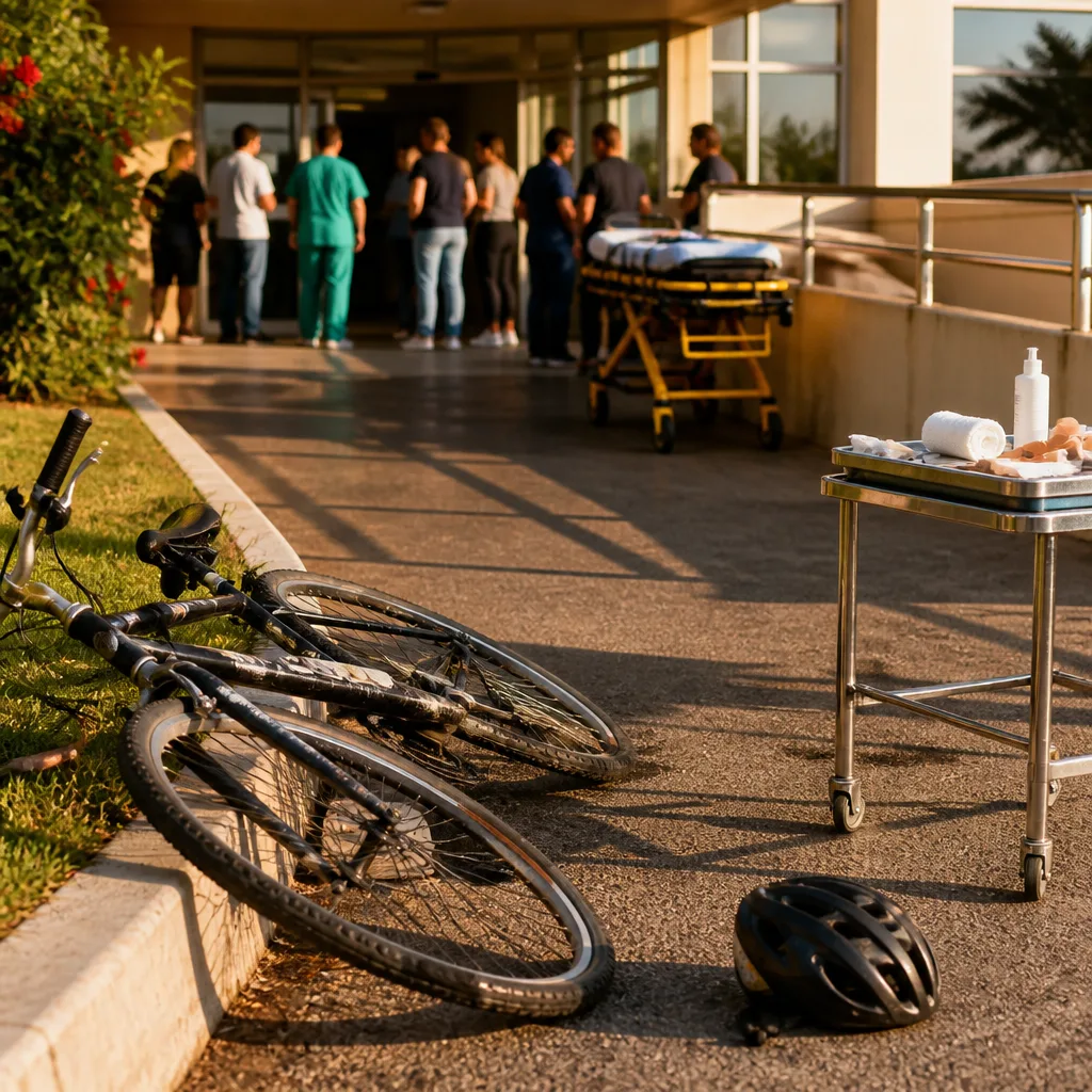Ο πρωθυπουργός στο νοσοκομείο Χανίων μετά από πτώση με ποδήλατο