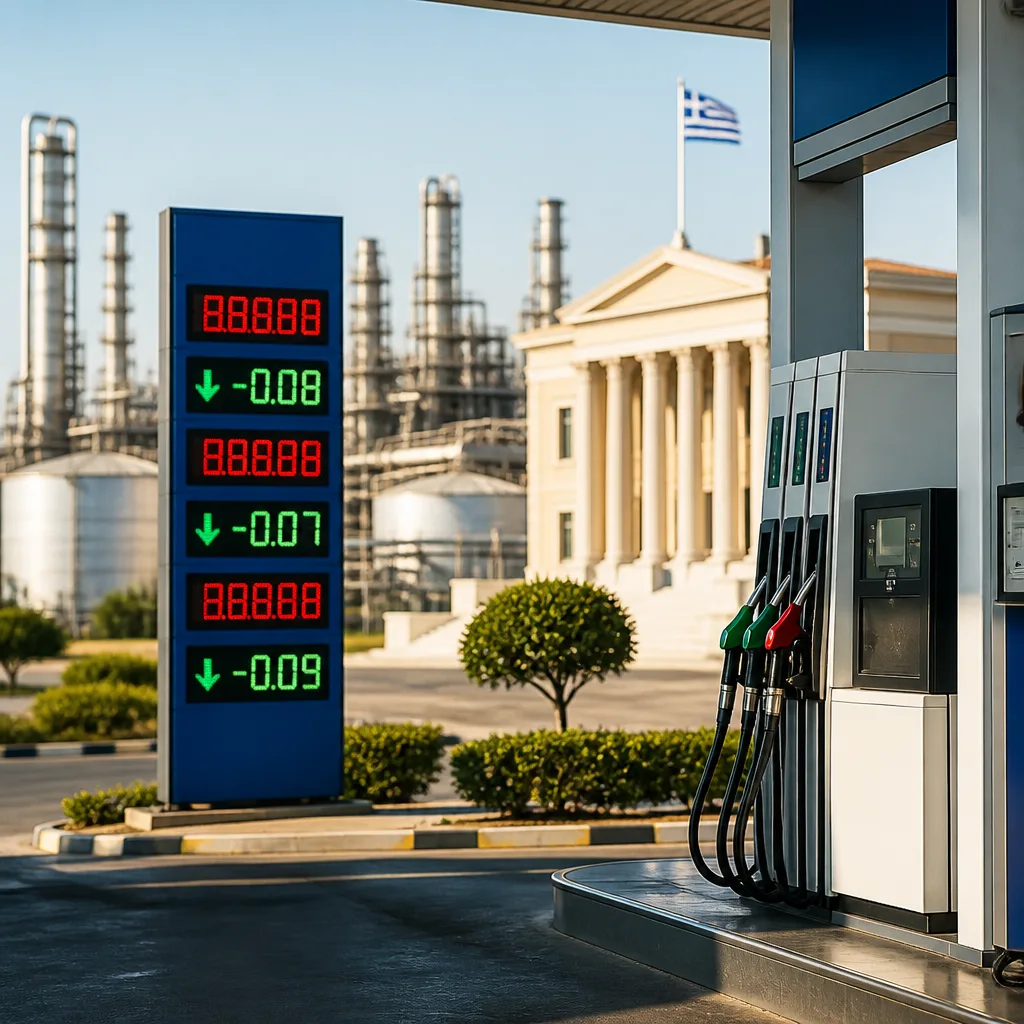 Μείωση στα καύσιμα με κρατική παρέμβαση και συμμετοχή διυλιστηρίων έως το τέλος Αυγούστου