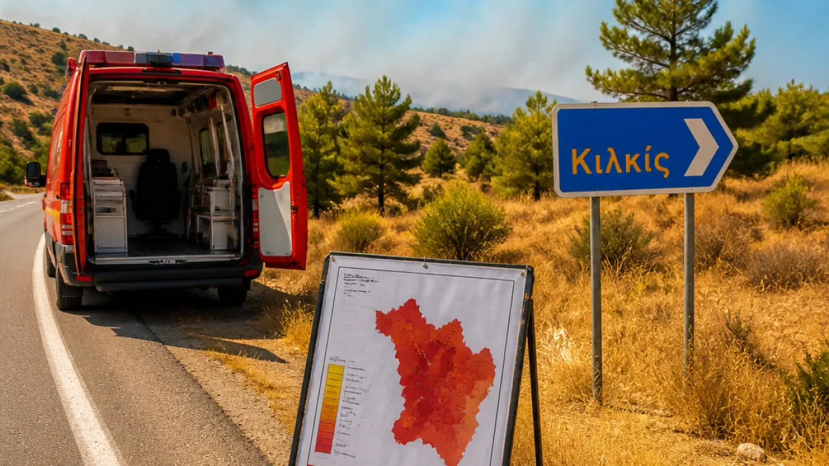 Πολύ υψηλός κίνδυνος πυρκαγιάς για το Κιλκίς τη Δευτέρα 13 Ιουλίου