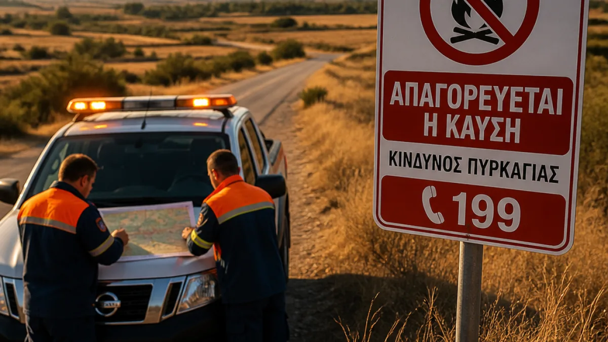 Πολύ υψηλός κίνδυνος πυρκαγιάς τη Δευτέρα για Κιλκίς και Θεσσαλονίκη — αυξημένη ετοιμότητα
