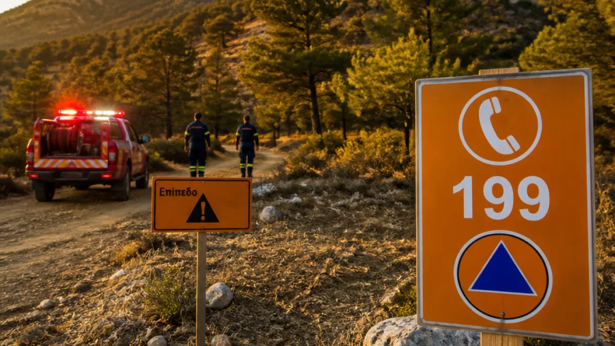 Πορτοκαλί συναγερμός για πολύ υψηλό κίνδυνο πυρκαγιάς σε Κιλκίς και Θεσσαλονίκη