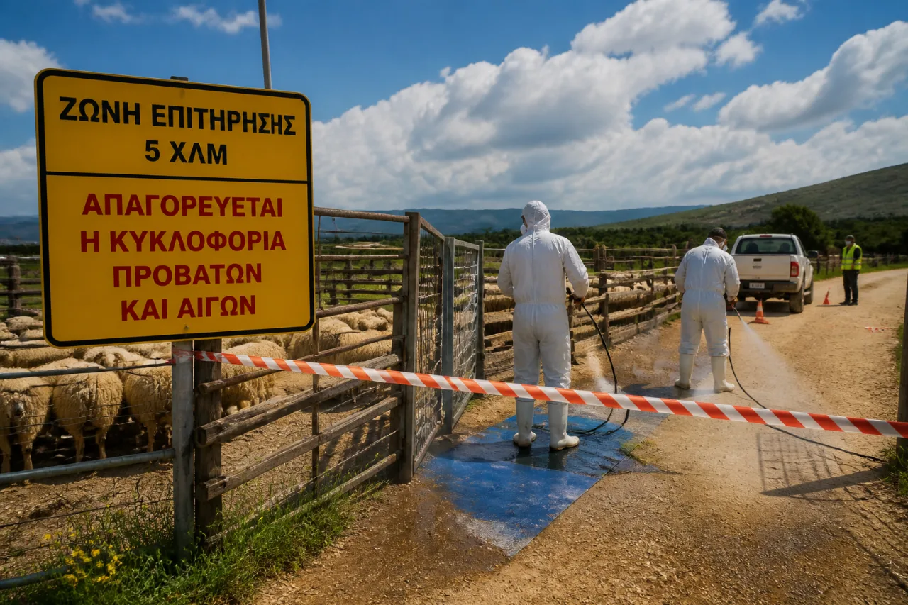 Πρέβεζα: Σε αυξημένη επιτήρηση 60 μονάδες μετά τα κρούσματα ευλογιάς αιγοπροβάτων