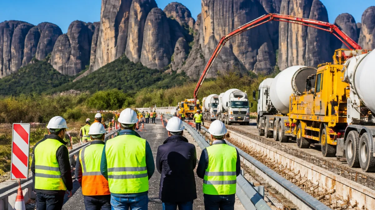 Προετοιμασία για τα εγκαίνια του Ε65: επίσκεψη του Υπ. Υποδομών στην Καλαμπάκα