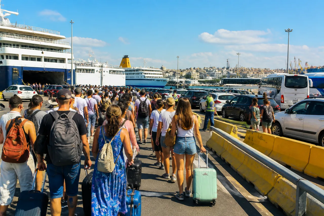 Πρωτοκύμα εξόδου Ιουλίου: σχεδόν 49.000 επιβάτες φεύγουν από τον Πειραιά σε τρία 24ωρα