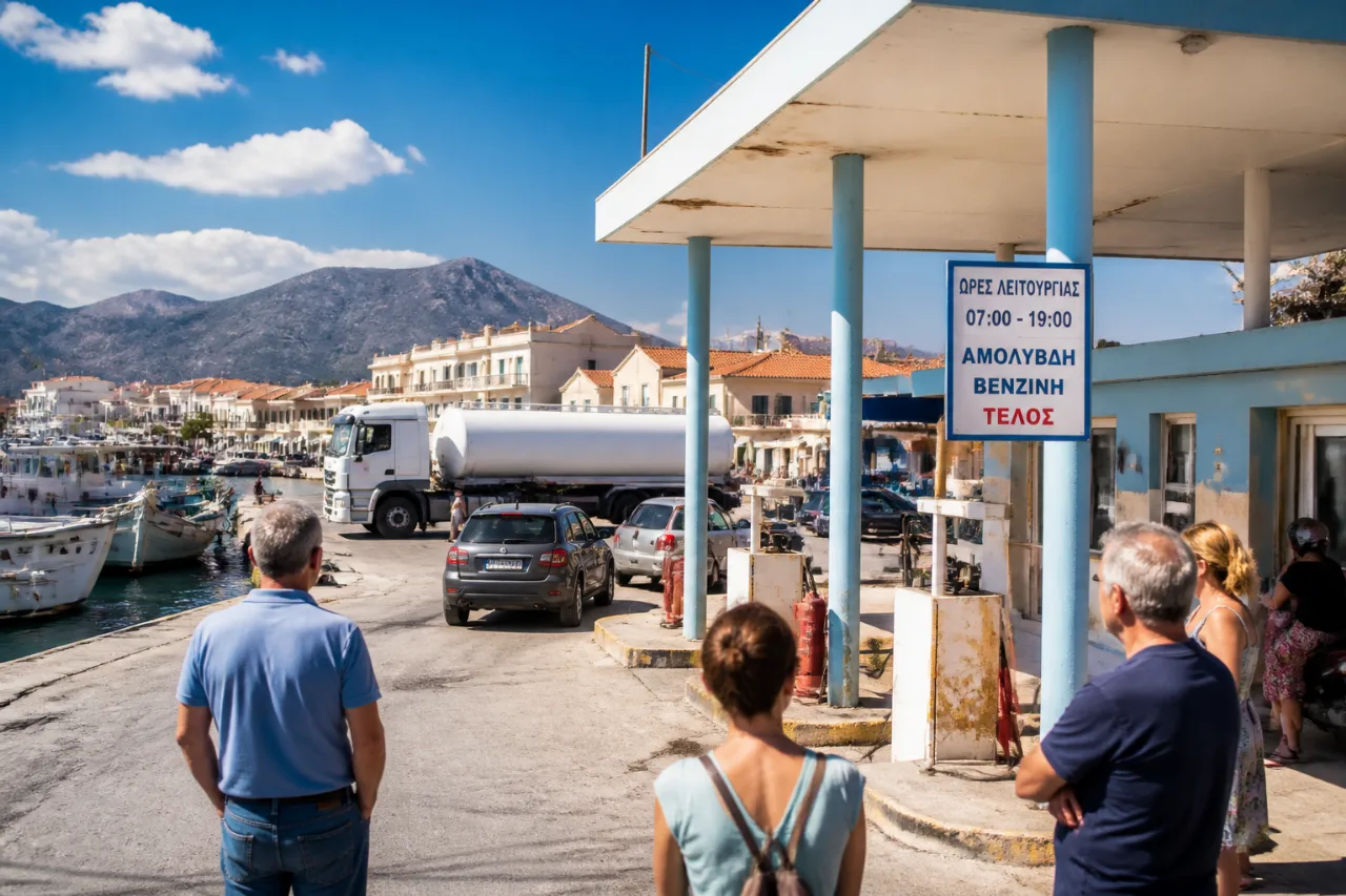 Προβλήματα στην προμήθεια καυσίμων στην Αίγινα μετά από ματαιωμένο δρομολόγιο