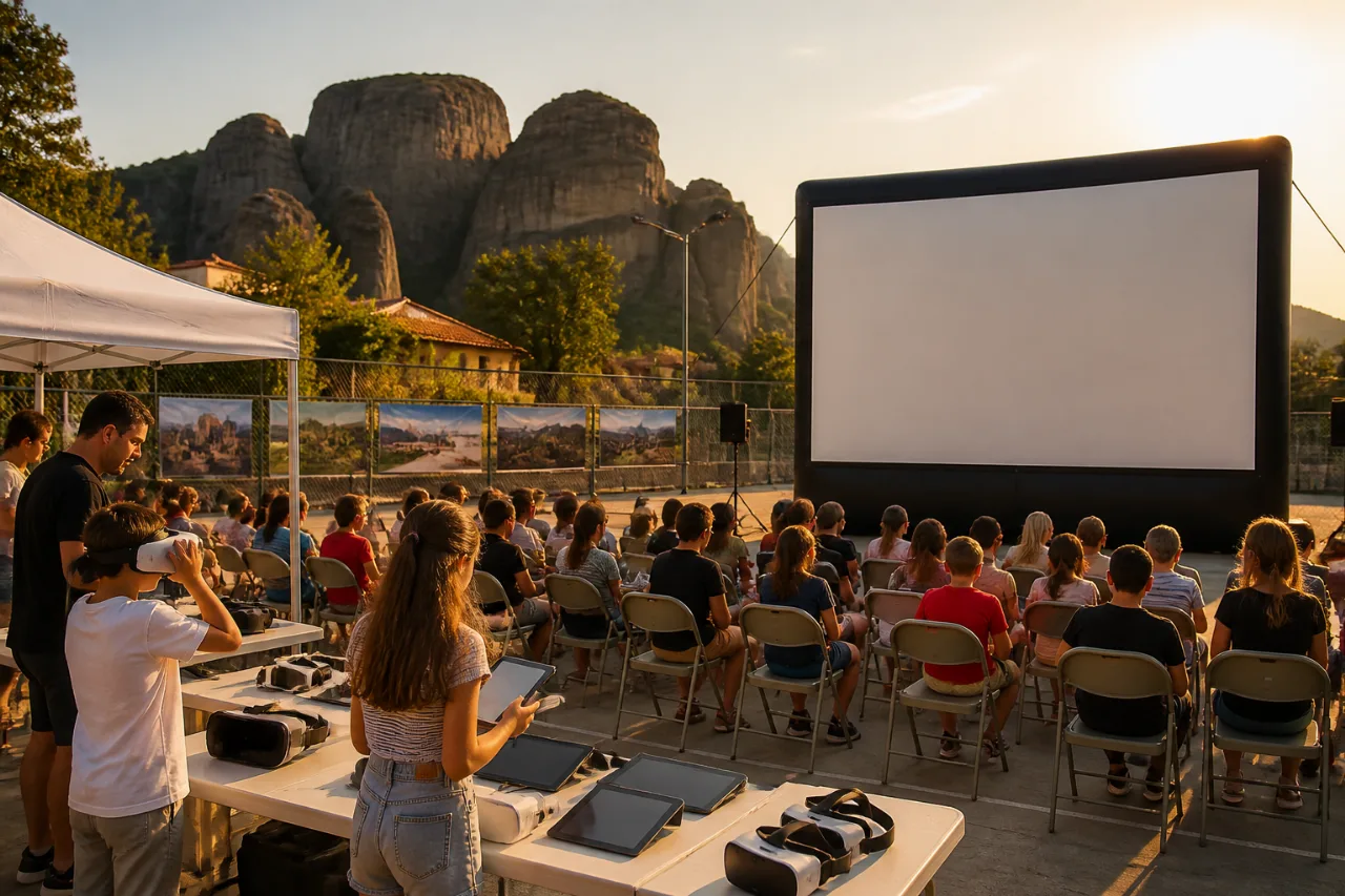 Καλαμπάκα: θερινός κινηματογράφος και τεχνολογικές εμπειρίες στο COSMOTE TELEKOM ART/TECH roadshow