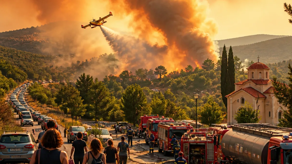 Πυρκαγιές κοντά στην Παραμυθιά: εκκένωση, εναέρια μέσα και μεγάλη κινητοποίηση