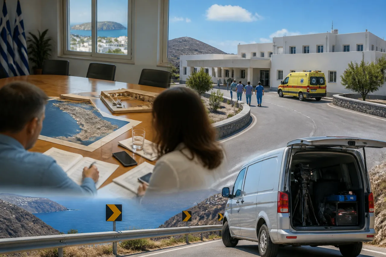 Σαντορίνη: επαφές Φόρτωμα για λιμάνι, νοσοκομείο και οδική ασφάλεια