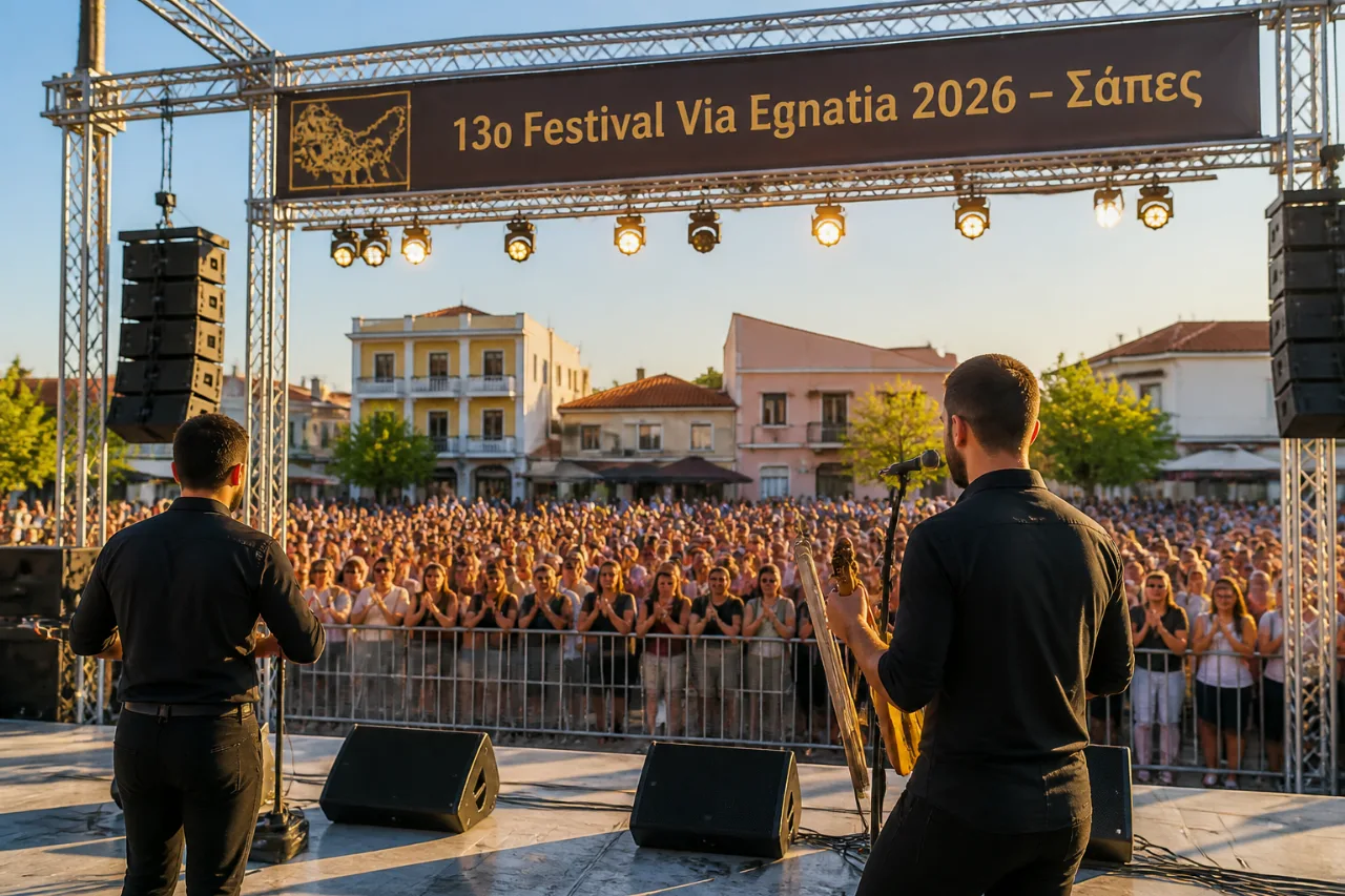 Σάπες: Θριαμβευτική βραδιά στο 13ο Festival Via Egnatia με Τσαχουρίδη και Παπαδοπούλου