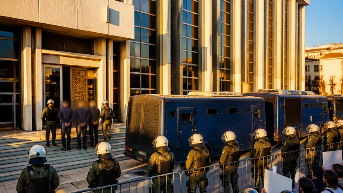 Σε δίκη οι τρεις συλληφθέντες για τον εμπρησμό στο σπίτι Νέστορα — δρακόντεια μέτρα στα δικαστήρια