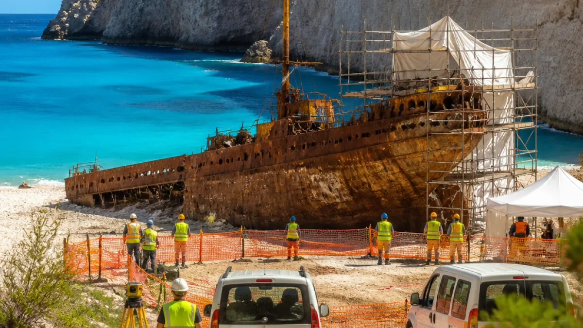 Σε δημοπράτηση το σχέδιο αποκατάστασης του Ναυαγίου — πέρασμα διαχείρισης στον Δήμο Ζακύνθου