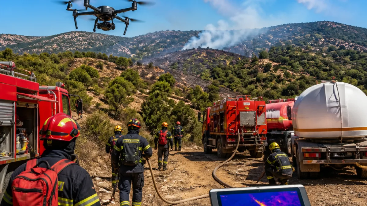Σε έλεγχο τέθηκε η φωτιά κοντά στην Καπελίτσα στα Τρόπαια Γορτυνίας