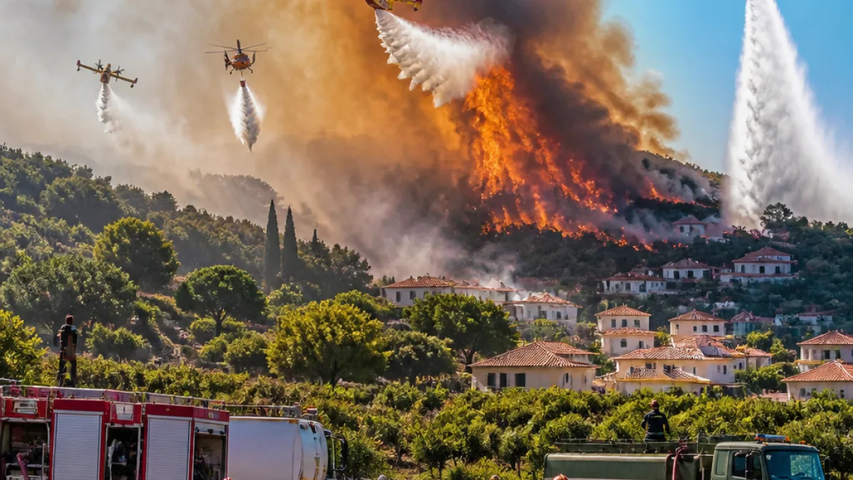 Σε επιφυλακή η Πύλος-Νέστορας μετά την πυρκαγιά στο Βλαχόπουλο