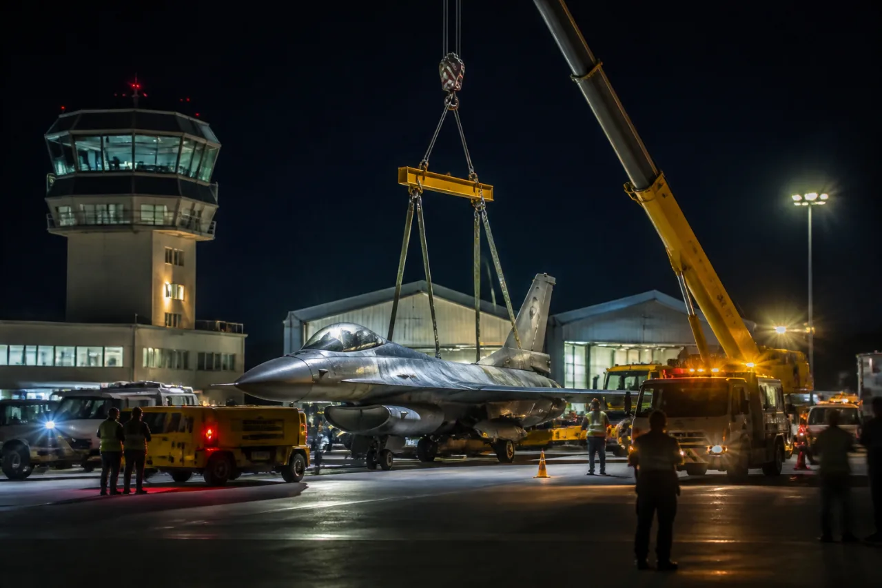 Σε εξέλιξη η απομάκρυνση του F-16 — το αεροδρόμιο της Ζακύνθου επανέρχεται τα μεσάνυχτα