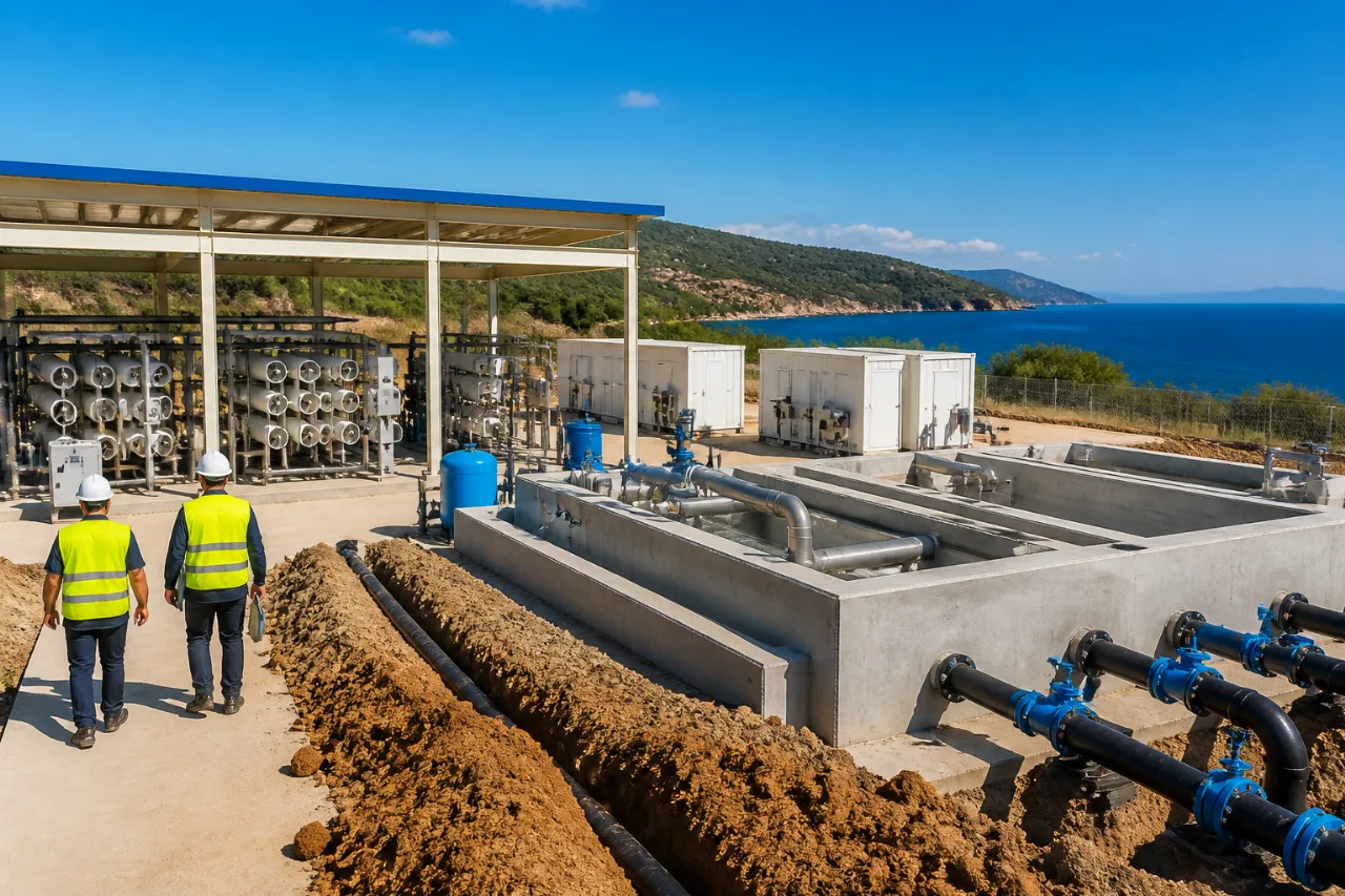 Σε λειτουργία η νέα μονάδα επεξεργασίας νερού στον Σταυρονικήτα της Κασσάνδρας